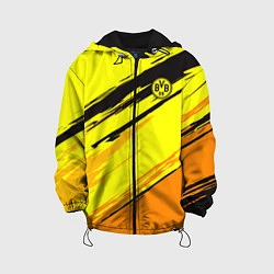Куртка с капюшоном детская FC Borussia, цвет: 3D-черный