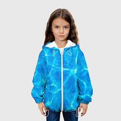 Куртка с капюшоном детская Вода, цвет: 3D-белый — фото 2