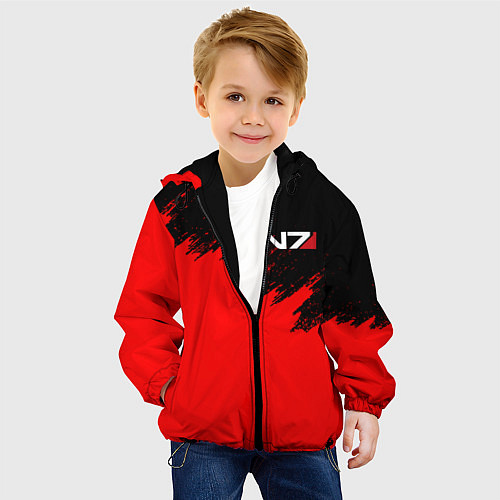 Детская куртка MASS EFFECT N7 / 3D-Черный – фото 4