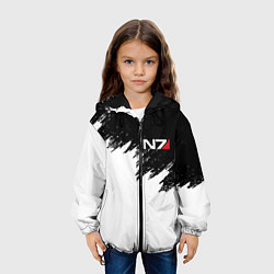 Куртка с капюшоном детская MASS EFFECT N7, цвет: 3D-черный — фото 2