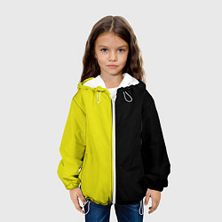 Куртка с капюшоном детская BLACK YELLOW, цвет: 3D-белый — фото 2