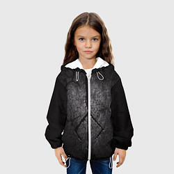 Куртка с капюшоном детская BLOODBORNE HUNTER, цвет: 3D-белый — фото 2