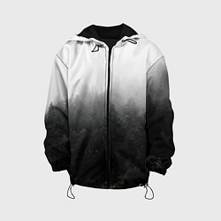 Куртка с капюшоном детская Лес, цвет: 3D-черный