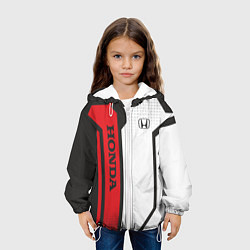 Куртка с капюшоном детская Honda Driver team, цвет: 3D-белый — фото 2