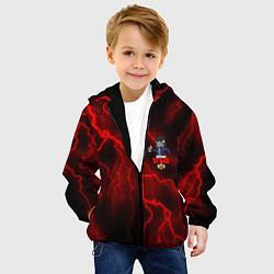 Куртка с капюшоном детская Brawl Stars CROW, цвет: 3D-черный — фото 2