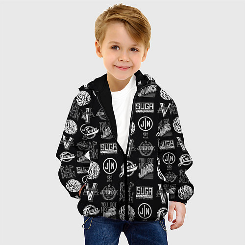 Детская куртка BTS / 3D-Черный – фото 4