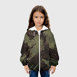 Куртка с капюшоном детская КАМУФЛЯЖ BROWN, цвет: 3D-белый — фото 2
