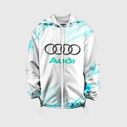 Куртка с капюшоном детская Audi, цвет: 3D-белый