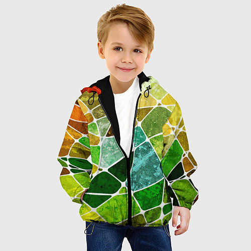 Детская куртка Мозаика / 3D-Черный – фото 4