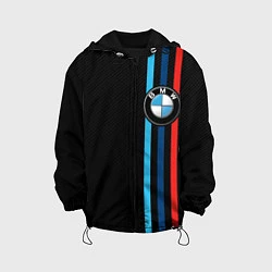 Куртка с капюшоном детская BMW M SPORT CARBON, цвет: 3D-черный
