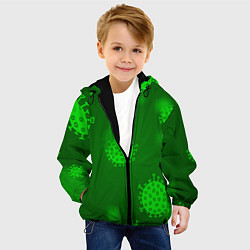 Куртка с капюшоном детская CORONA-19, цвет: 3D-черный — фото 2