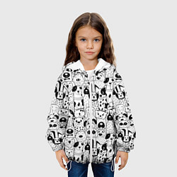 Куртка с капюшоном детская Собачки, цвет: 3D-белый — фото 2