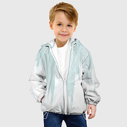 Куртка с капюшоном детская Арт абстракция, цвет: 3D-белый — фото 2