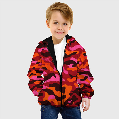 Детская куртка CAMOUFLAGE RED / 3D-Черный – фото 4
