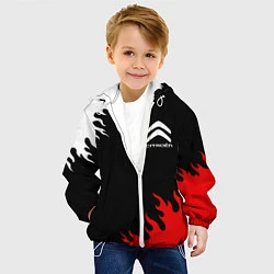 Куртка с капюшоном детская CITROEN, цвет: 3D-белый — фото 2