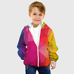 Куртка с капюшоном детская ПОЛИСКЕЙП, цвет: 3D-белый — фото 2