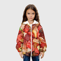 Куртка с капюшоном детская Цукаты, цвет: 3D-белый — фото 2