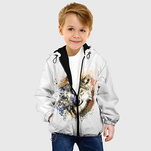 Детская куртка Wolf / 3D-Черный – фото 4
