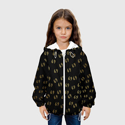 Куртка с капюшоном детская 6ix9ine Gold, цвет: 3D-белый — фото 2