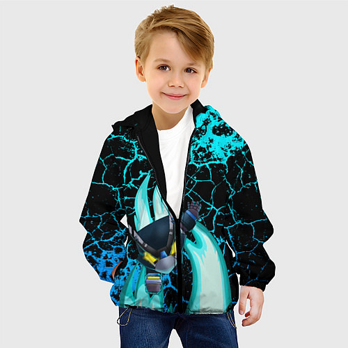 Детская куртка Brawl stars mecha crow / 3D-Черный – фото 4