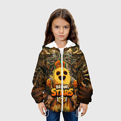 Куртка с капюшоном детская Brawl Stars Robot Spike, цвет: 3D-белый — фото 2