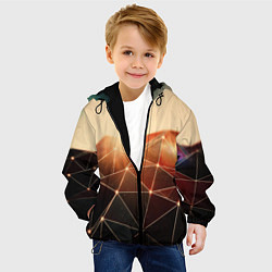 Куртка с капюшоном детская ABSTRACT DIGITAL, цвет: 3D-черный — фото 2