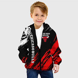 Куртка с капюшоном детская CHICAGO BULLS, цвет: 3D-черный — фото 2