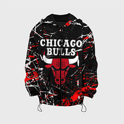 Куртка с капюшоном детская CHICAGO BULLS, цвет: 3D-черный