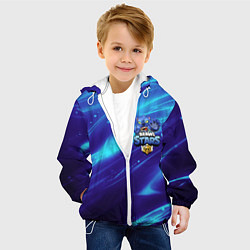 Куртка с капюшоном детская LEON BRAWL STARS, цвет: 3D-белый — фото 2