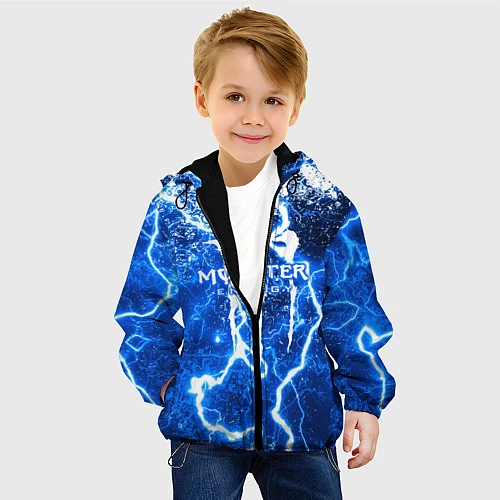 Детская куртка MONSTER ENERGY / 3D-Черный – фото 4