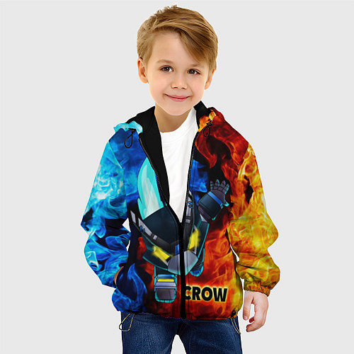 Детская куртка Brawl Stars CROW / 3D-Черный – фото 4