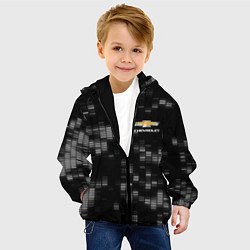 Куртка с капюшоном детская CHEVROLET, цвет: 3D-черный — фото 2