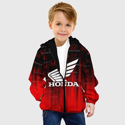 Детская куртка HONDA / 3D-Черный – фото 4