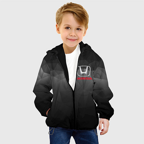 Детская куртка HONDA / 3D-Черный – фото 4