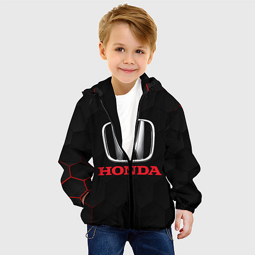 Детская куртка HONDA / 3D-Черный – фото 4