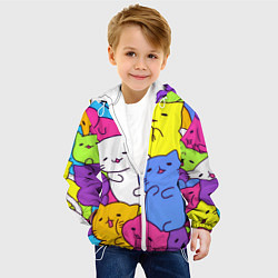 Куртка с капюшоном детская МИЛЫЕ КОТЯТКИ, цвет: 3D-белый — фото 2