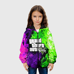 Куртка с капюшоном детская GTA 5, цвет: 3D-черный — фото 2