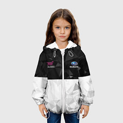 Куртка с капюшоном детская SUBARU WRX STI спина Z, цвет: 3D-белый — фото 2