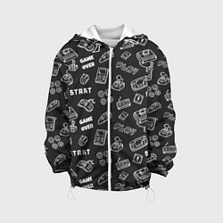 Куртка с капюшоном детская Video game, цвет: 3D-белый