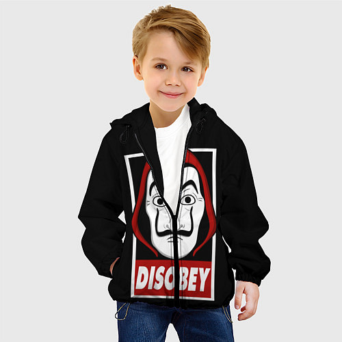 Детская куртка Disobey / 3D-Черный – фото 4