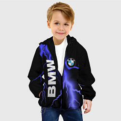 Куртка с капюшоном детская BMW, цвет: 3D-черный — фото 2