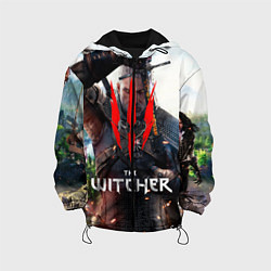 Куртка с капюшоном детская The Witcher, цвет: 3D-черный