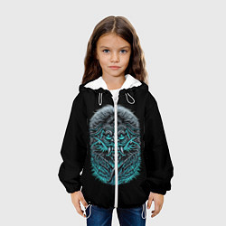 Куртка с капюшоном детская Баба-Яга Ведьма, цвет: 3D-белый — фото 2