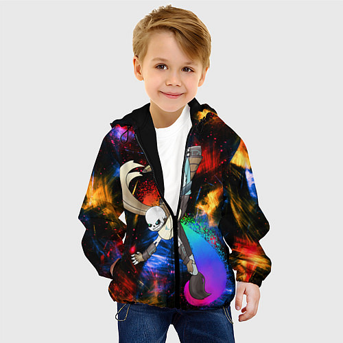Детская куртка Санс Undertale / 3D-Черный – фото 4