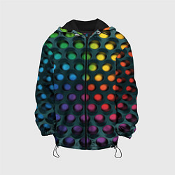 Куртка с капюшоном детская 3Д спектр, цвет: 3D-черный