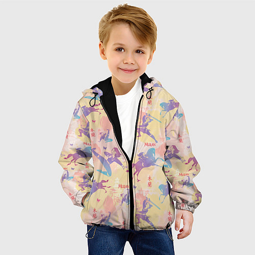 Детская куртка Fa Ping Pattern / 3D-Черный – фото 4