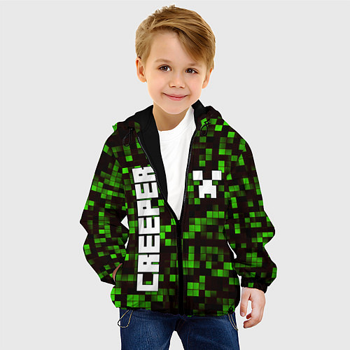 Детская куртка MINECRAFT CREEPER / 3D-Черный – фото 4