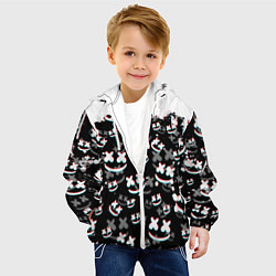 Куртка с капюшоном детская MARSHMELLO GLITCH, цвет: 3D-белый — фото 2