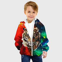 Куртка с капюшоном детская Cosmo Tiger, цвет: 3D-белый — фото 2