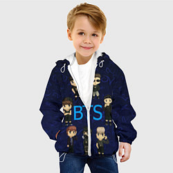 Куртка с капюшоном детская BTS БТС, цвет: 3D-белый — фото 2